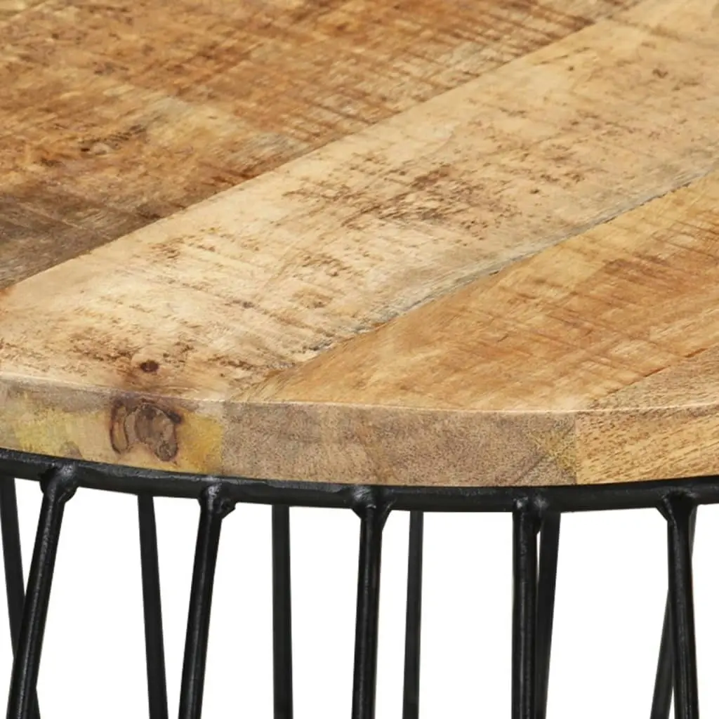 Coffee Table Ã˜68 cm Rough Mango Wood 338020