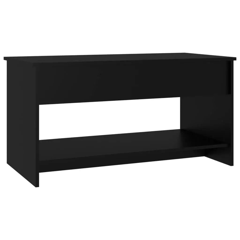 Coffee Table Black 102x50x52.5 cm Engineered Wood 809648