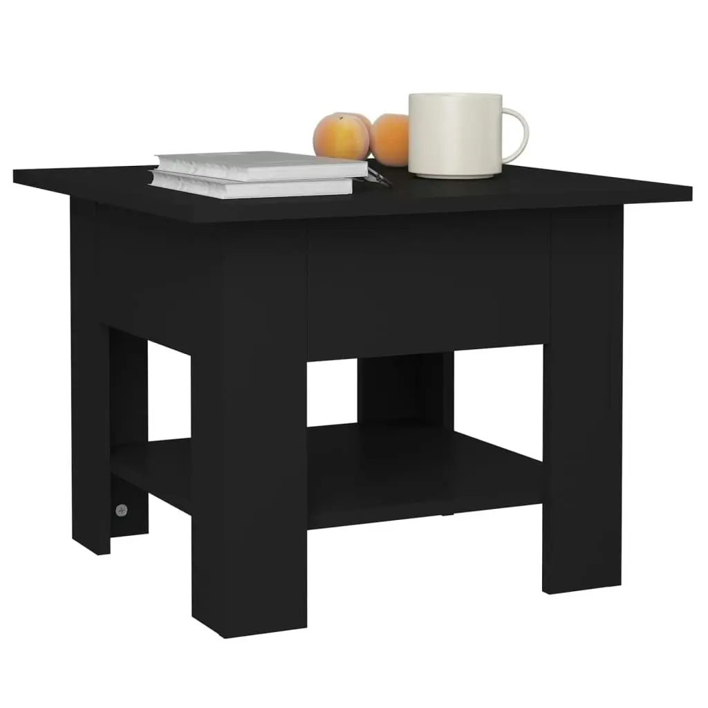 Coffee Table Black 55x55x42 cm Engineered Wood 810263