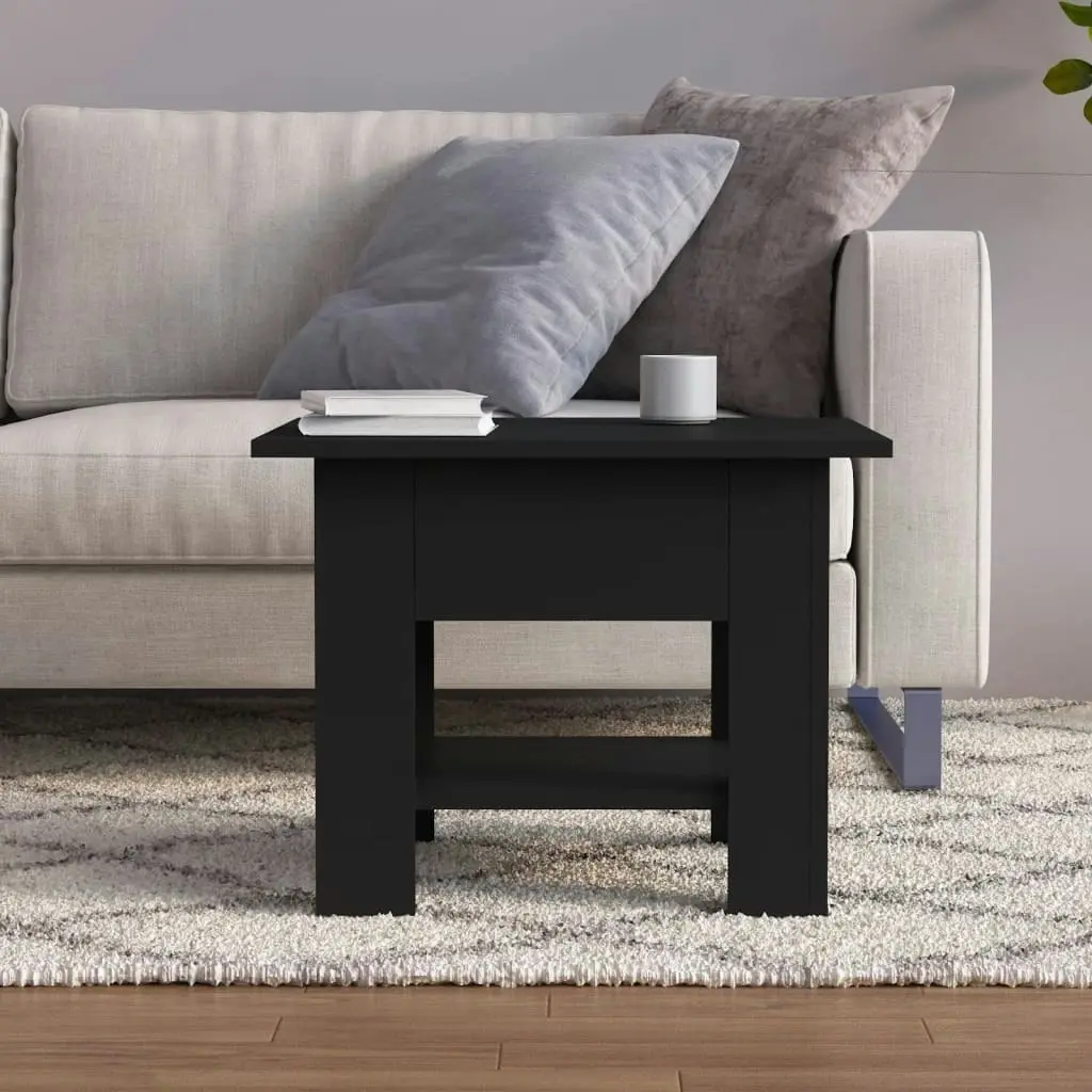 Coffee Table Black 55x55x42 cm Engineered Wood 810263