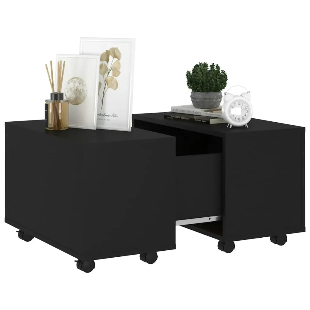 Coffee Table Black 60x60x38 cm Engineered Wood 806859