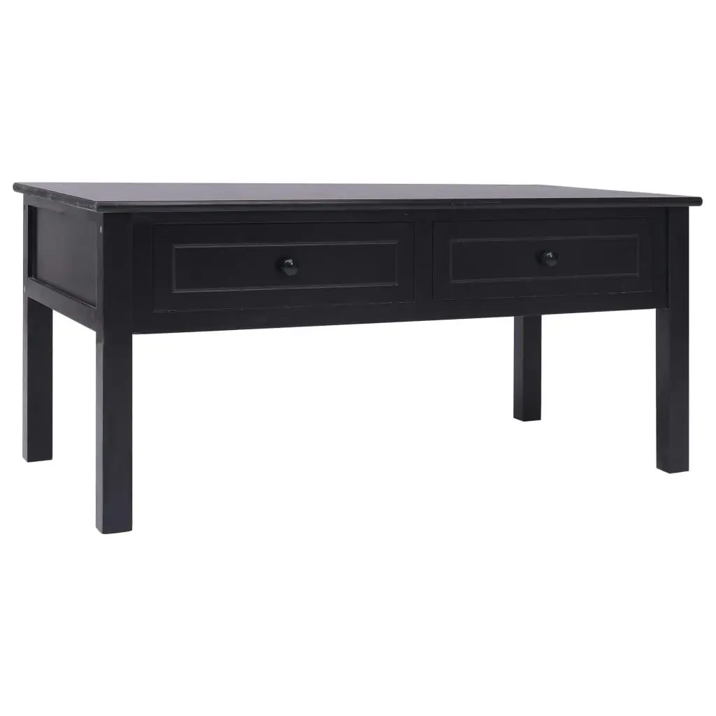 Coffee Table Black 100x50x45 cm Wood 284138