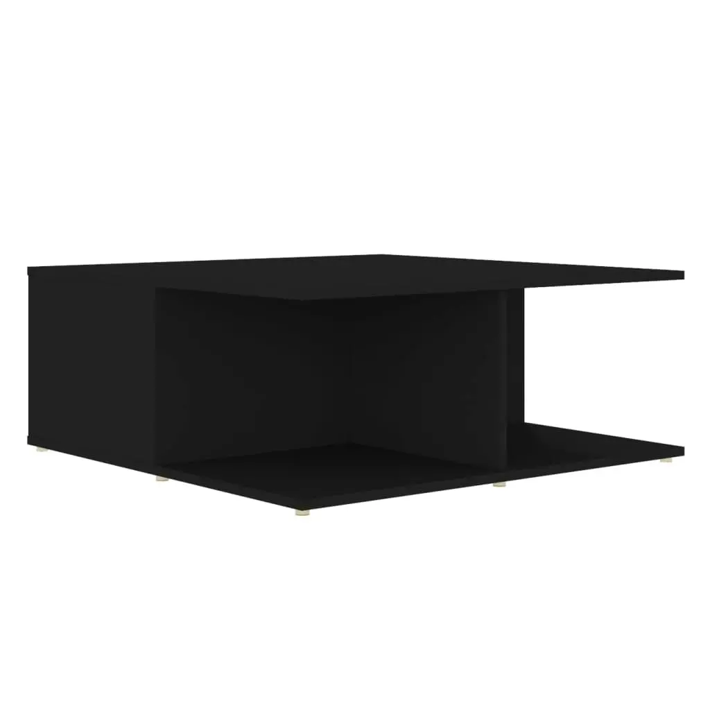 Coffee Table Black 80x80x31 cm Engineered Wood 806877