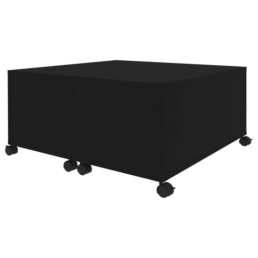 Coffee Table Black 75x75x38 cm Engineered Wood 806868