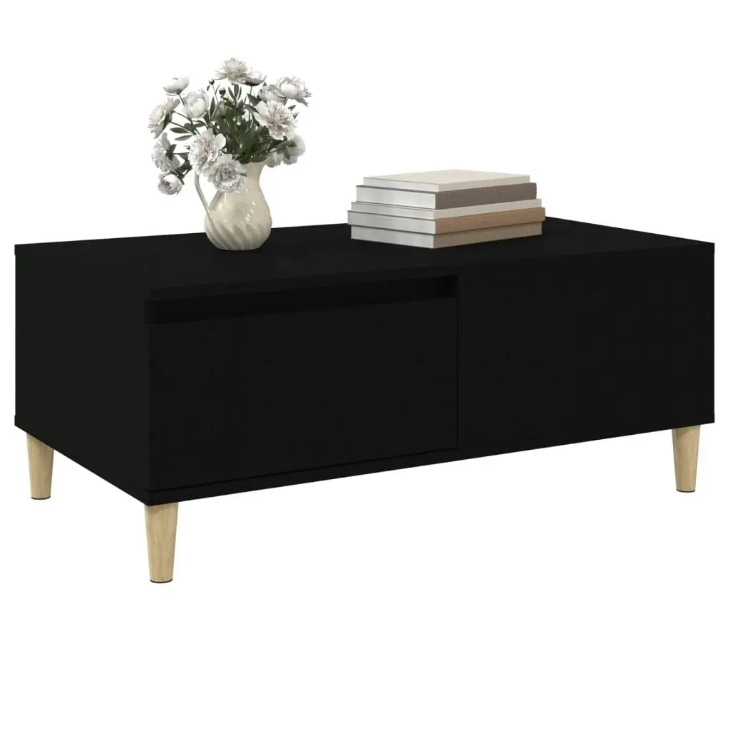 Coffee Table Black 90x50x36.5 cm Engineered Wood 821109