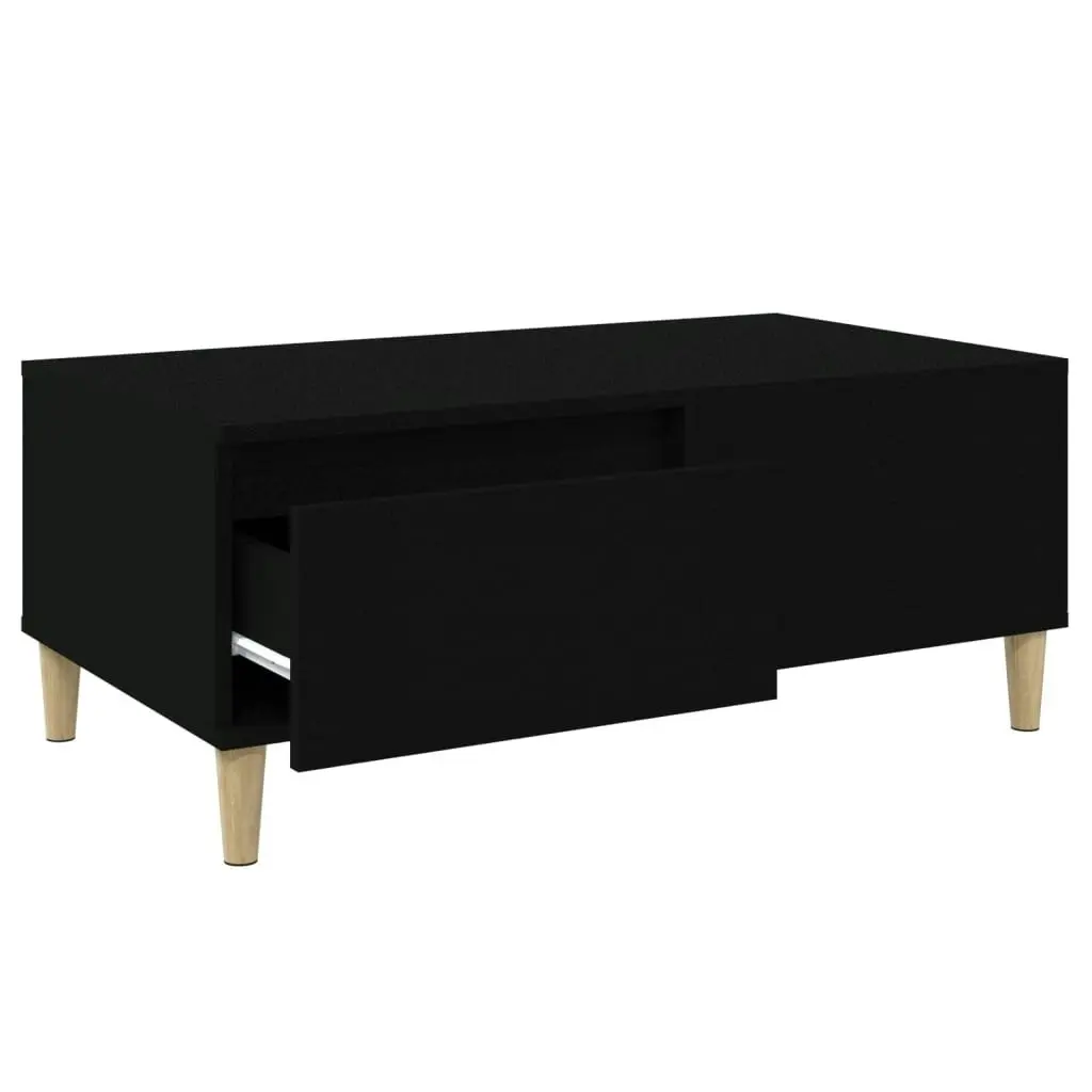 Coffee Table Black 90x50x36.5 cm Engineered Wood 821109