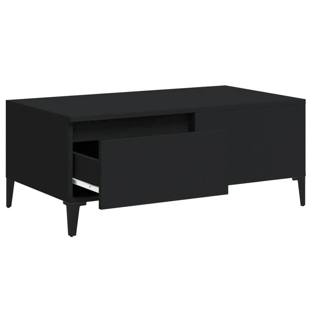 Coffee Table Black 90x50x36.5 cm Engineered Wood 821117