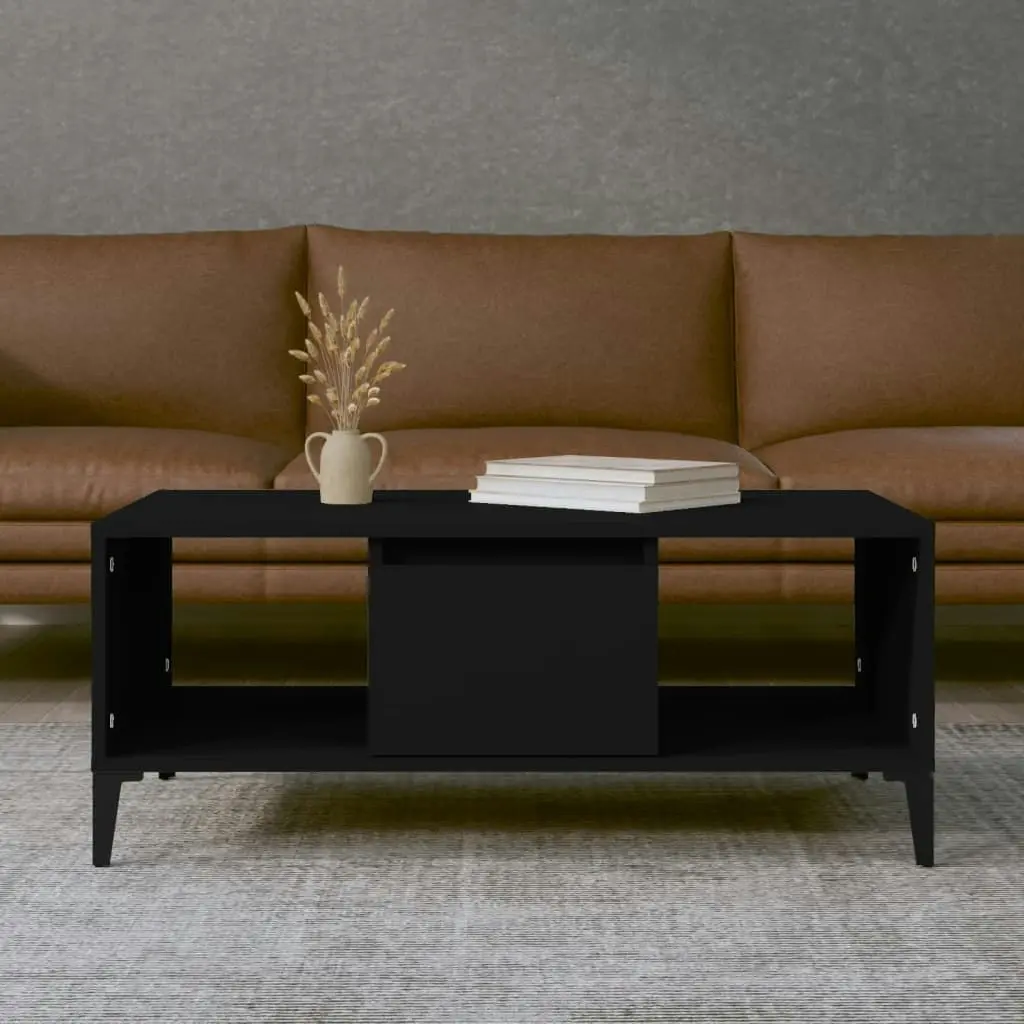 Coffee Table Black 90x50x36.5 cm Engineered Wood 821069