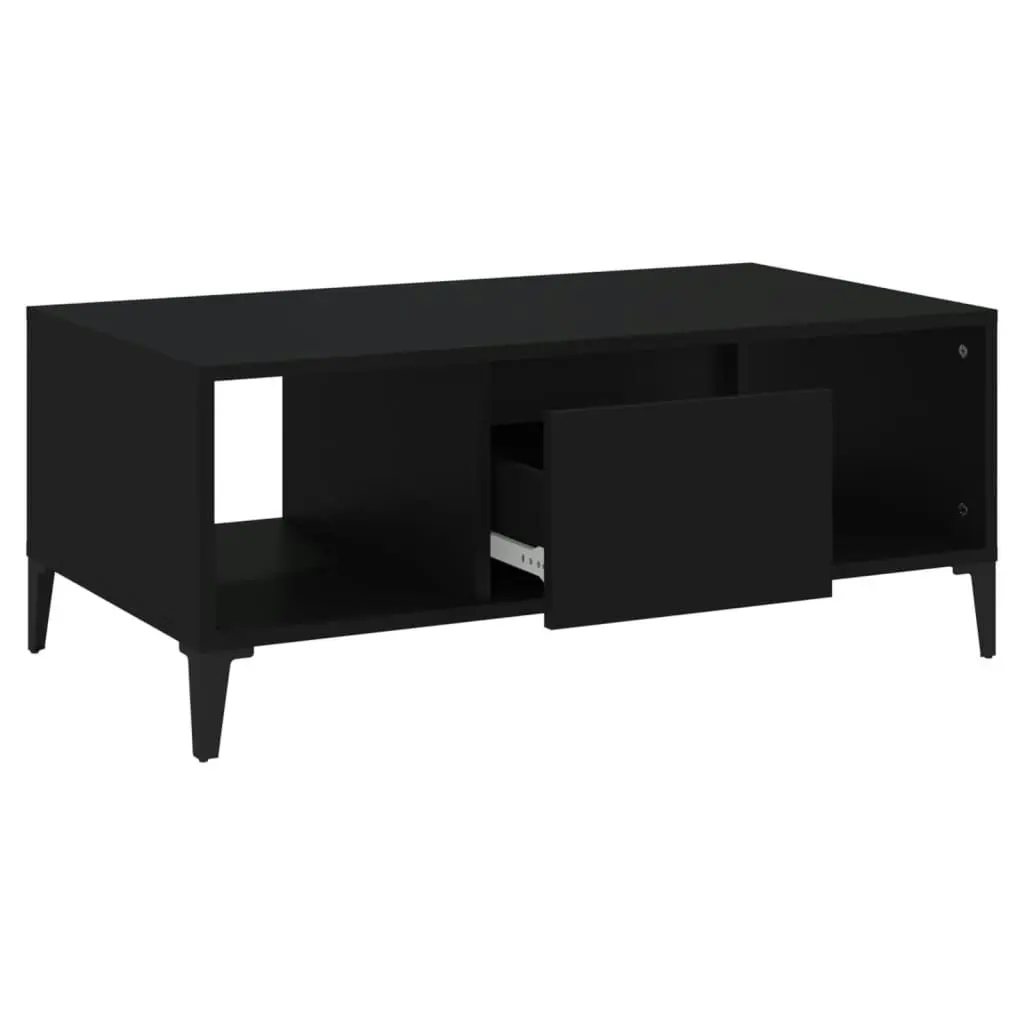 Coffee Table Black 90x50x36.5 cm Engineered Wood 821069