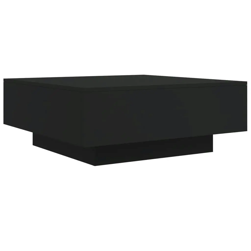 Coffee Table Black 80x80x31 cm Engineered Wood 836582