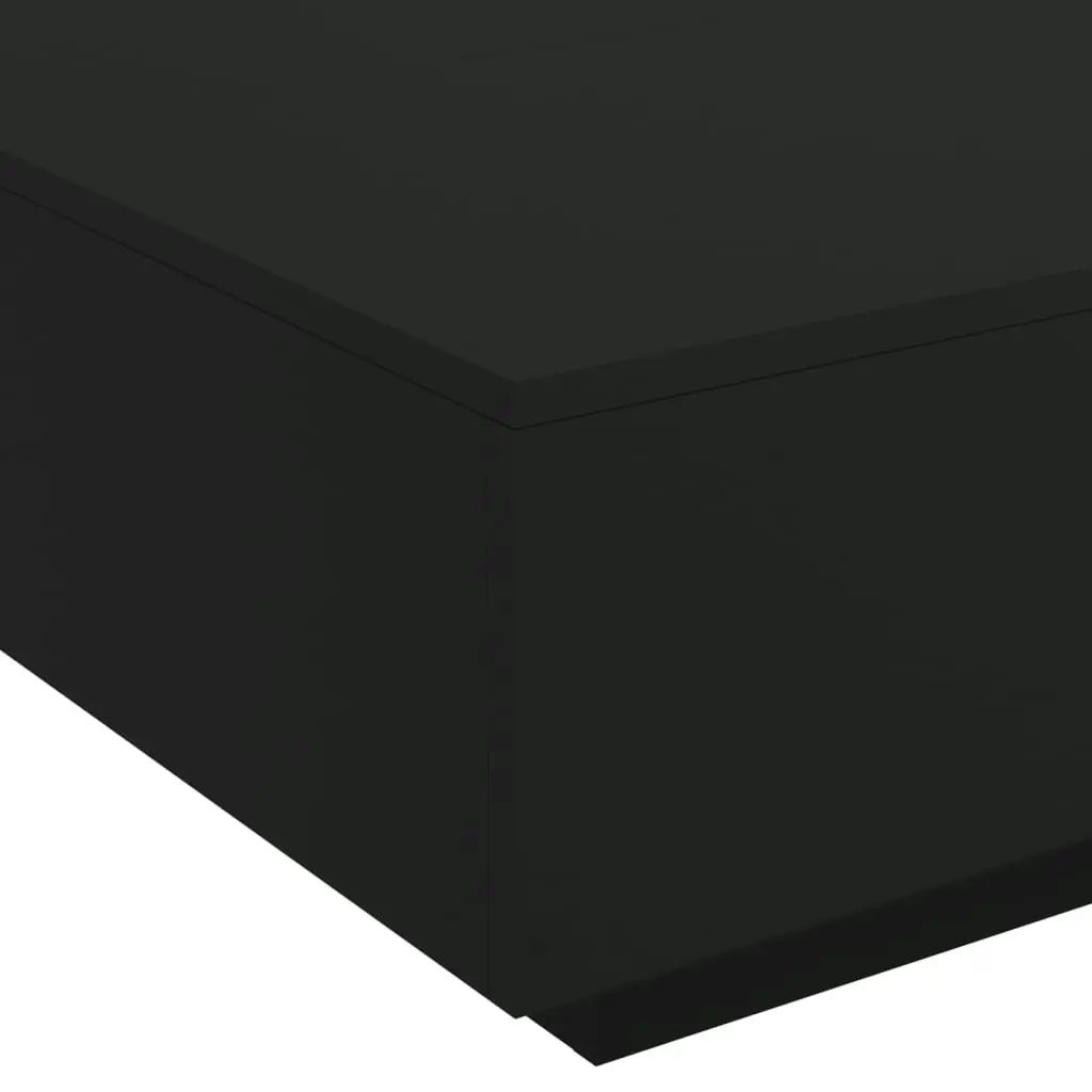 Coffee Table Black 80x80x31 cm Engineered Wood 836582