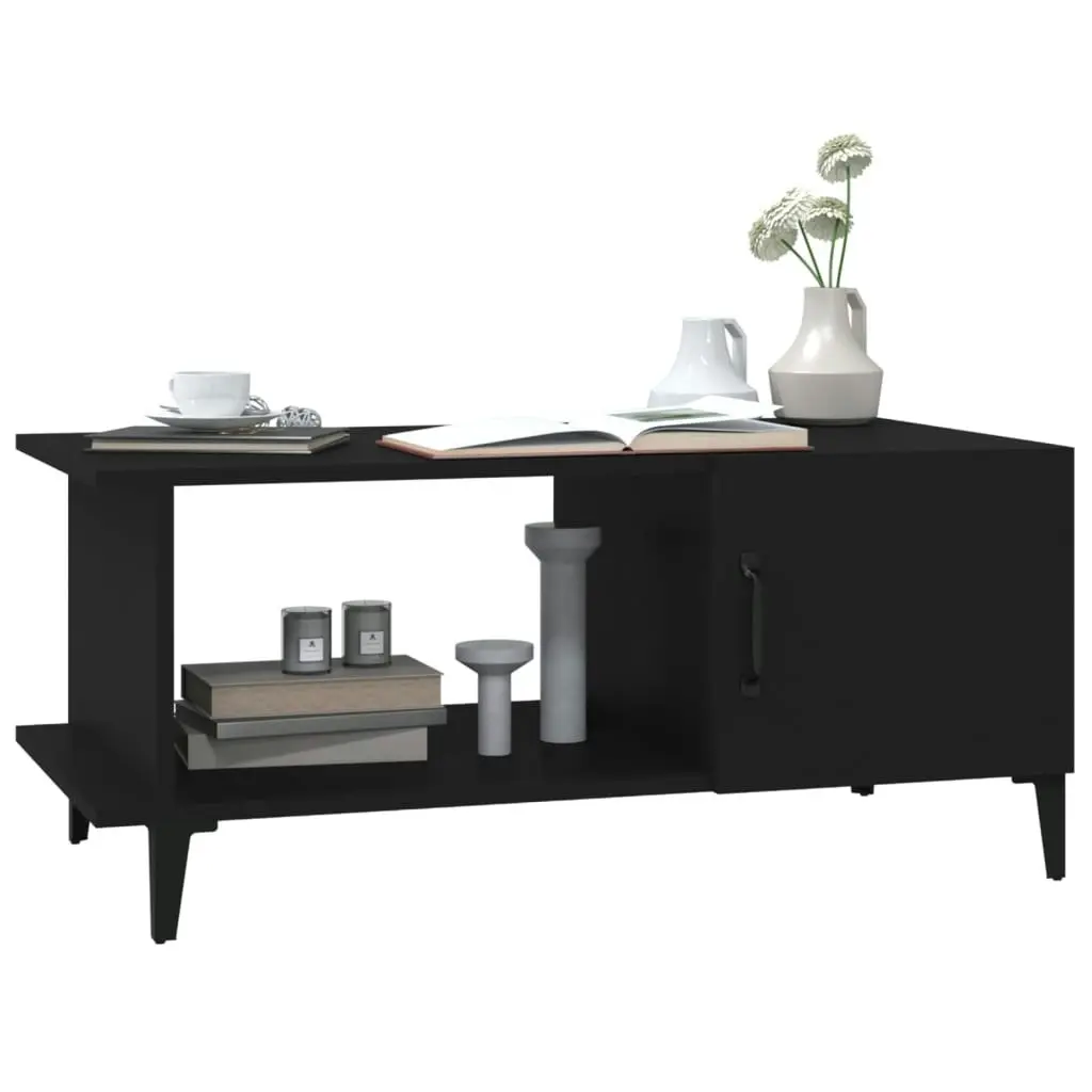 Coffee Table Black 90x50x40 cm Engineered Wood 812754