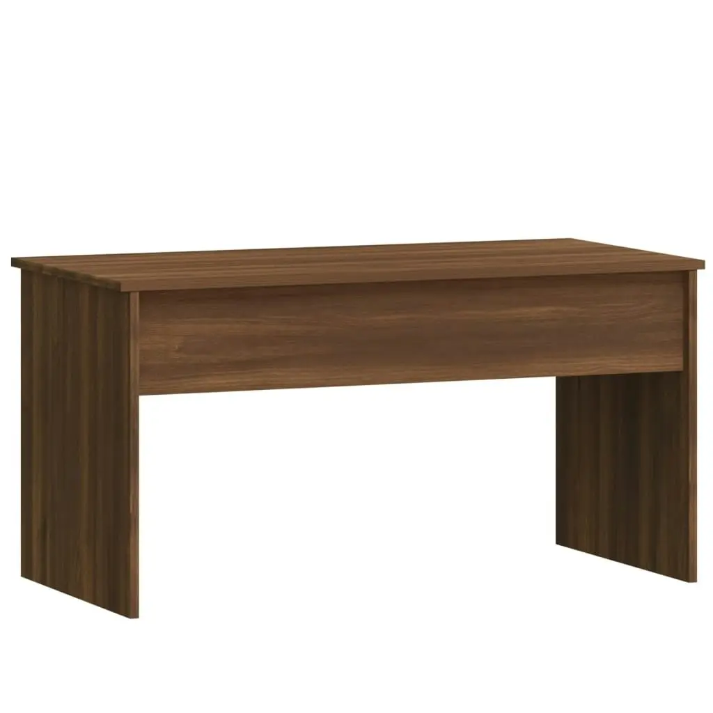 Coffee Table Brown Oak 102x50.5x52.5 cm Engineered Wood 819286