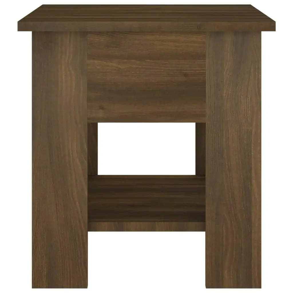 Coffee Table Brown Oak 40x40x42 cm Engineered Wood 813082