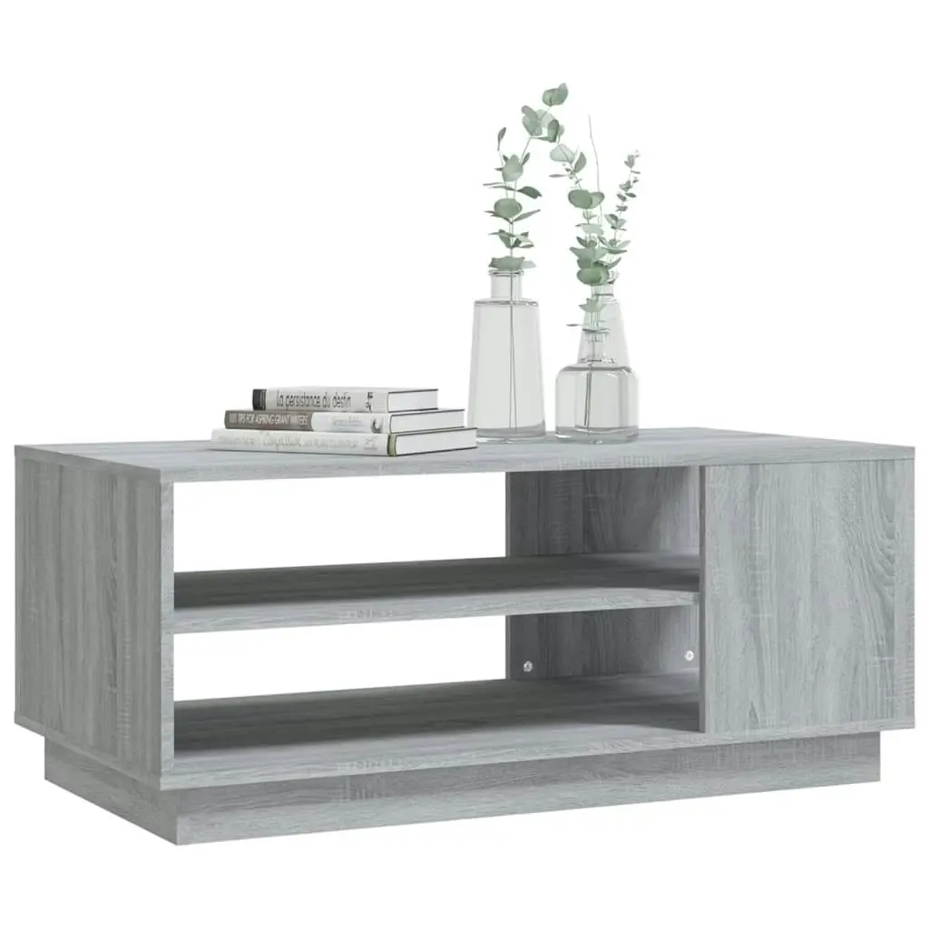 Coffee Table Grey Sonoma 102x55x43 cm Engineered Wood 813084