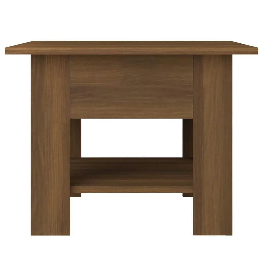 Coffee Table Brown Oak 55x55x42 cm Engineered Wood 813079