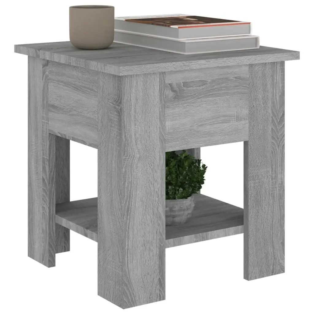 Coffee Table Grey Sonoma 40x40x42 cm Engineered Wood 813081