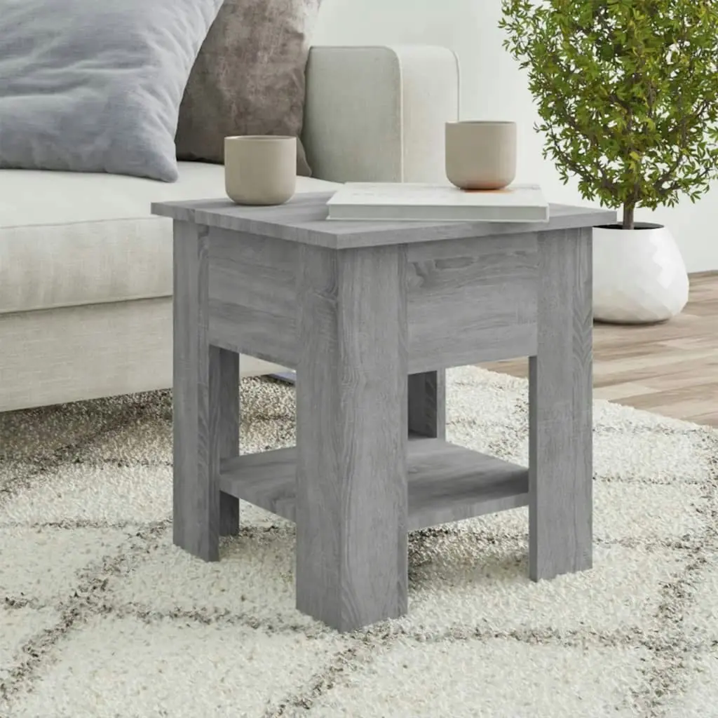 Coffee Table Grey Sonoma 40x40x42 cm Engineered Wood 813081