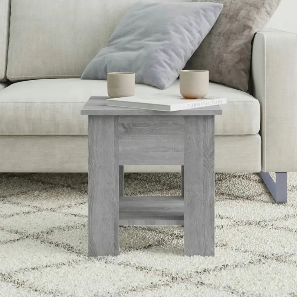 Coffee Table Grey Sonoma 40x40x42 cm Engineered Wood 813081