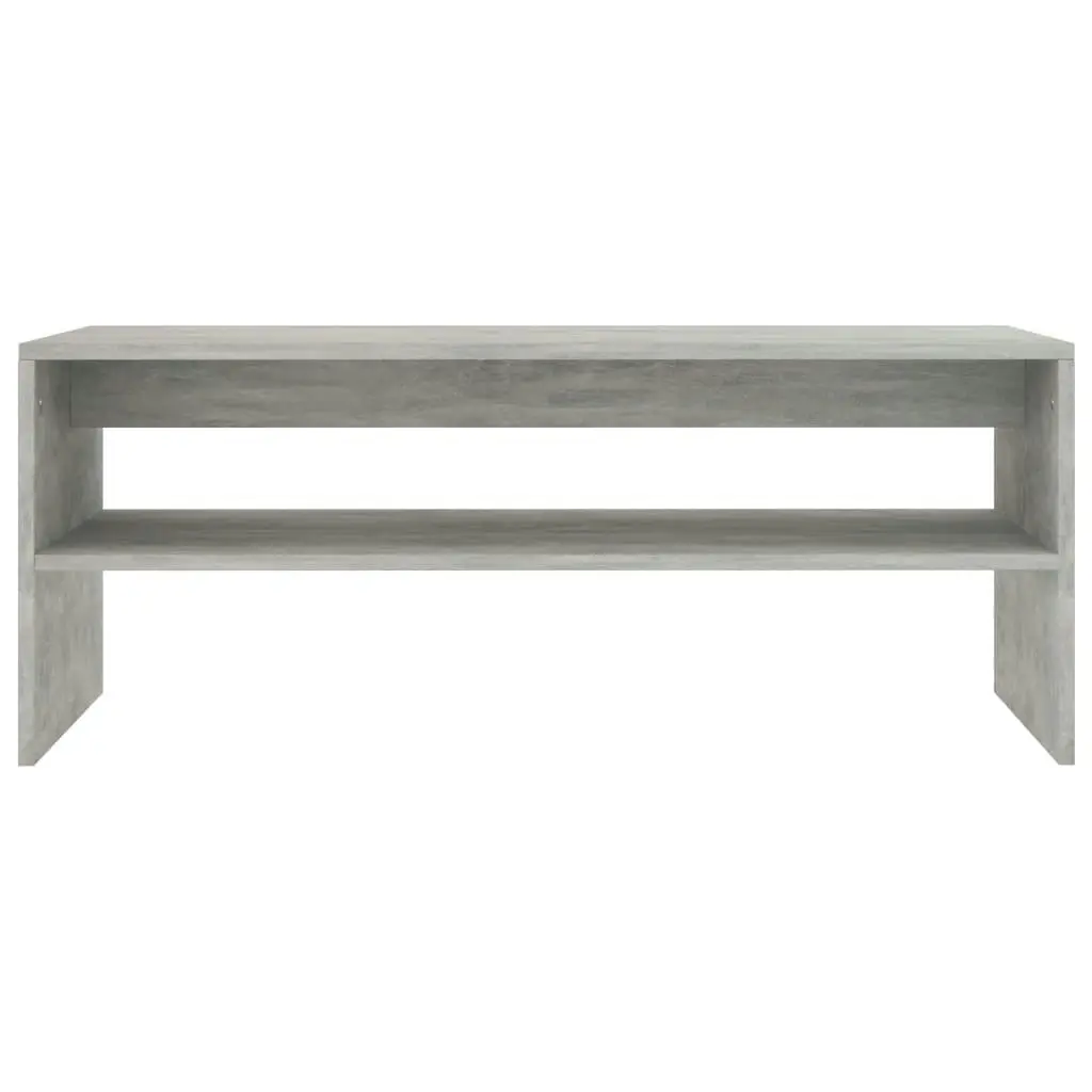 Coffee Table Concrete Grey 100x40x40 cm Engineered Wood 800130