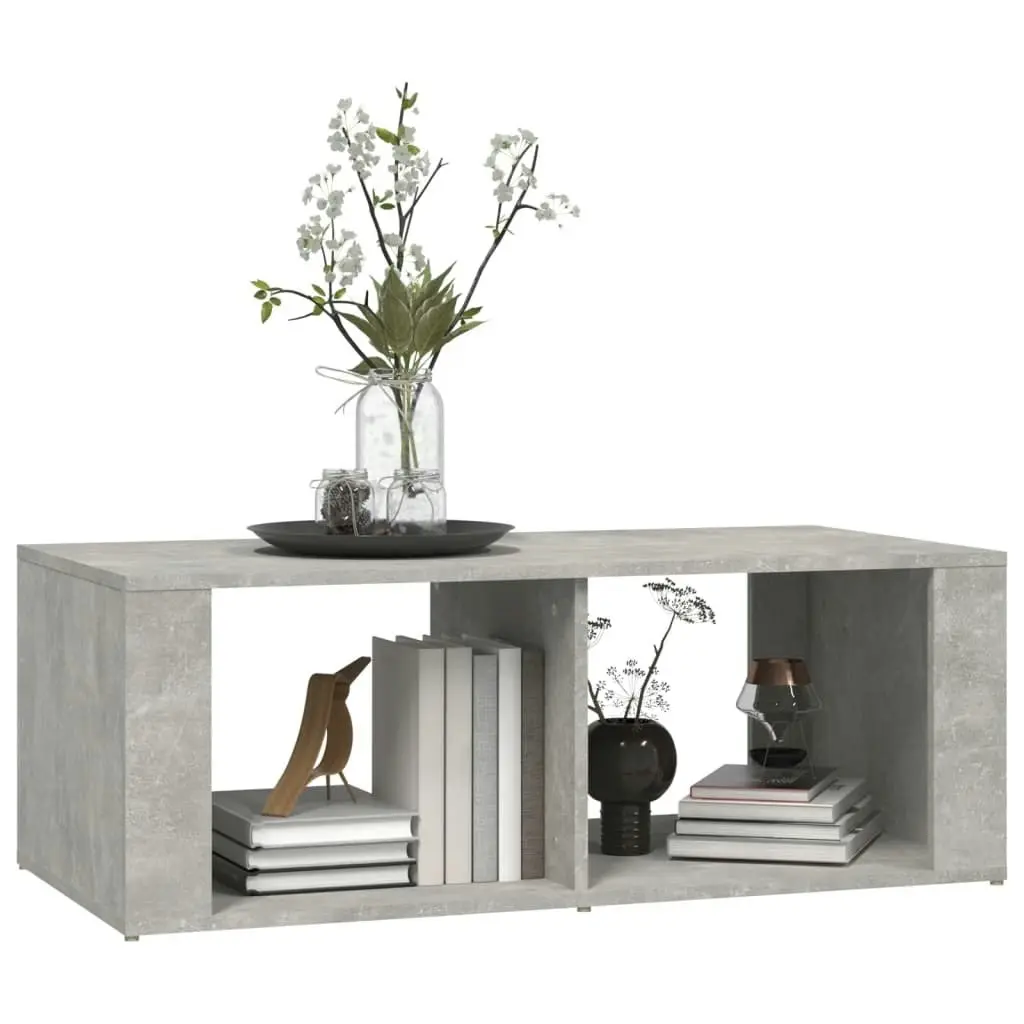 Coffee Table Concrete Grey 100x50x36 cm Engineered Wood 816524