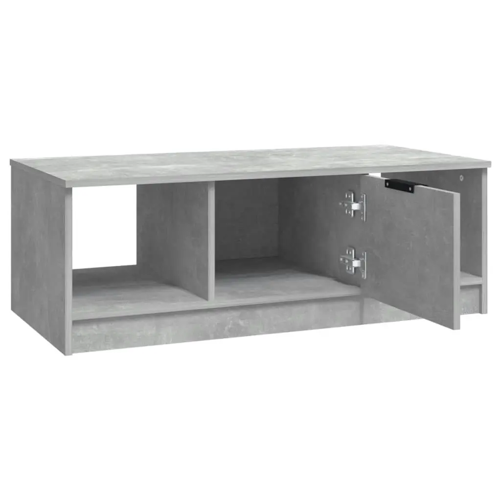 Coffee Table Concrete Grey 102x50x36 cm Engineered Wood 811353