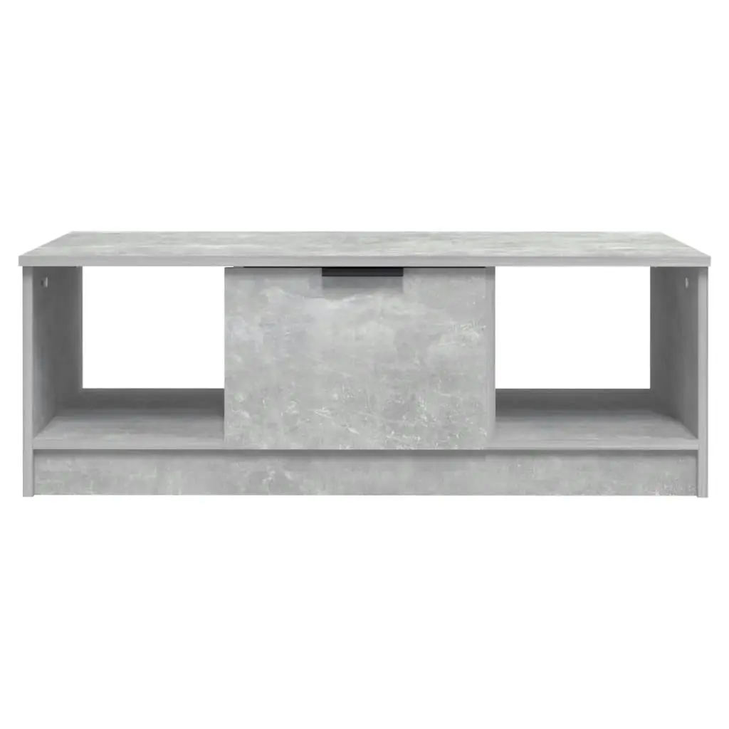 Coffee Table Concrete Grey 102x50x36 cm Engineered Wood 811353