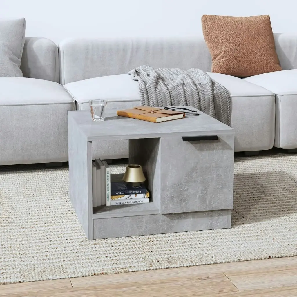 Coffee Table Concrete Grey 50x50x36 cm Engineered Wood 811344