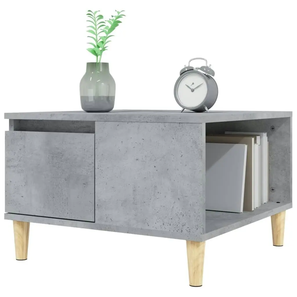 Coffee Table Concrete Grey 55x55x36.5 cm Engineered Wood 821080