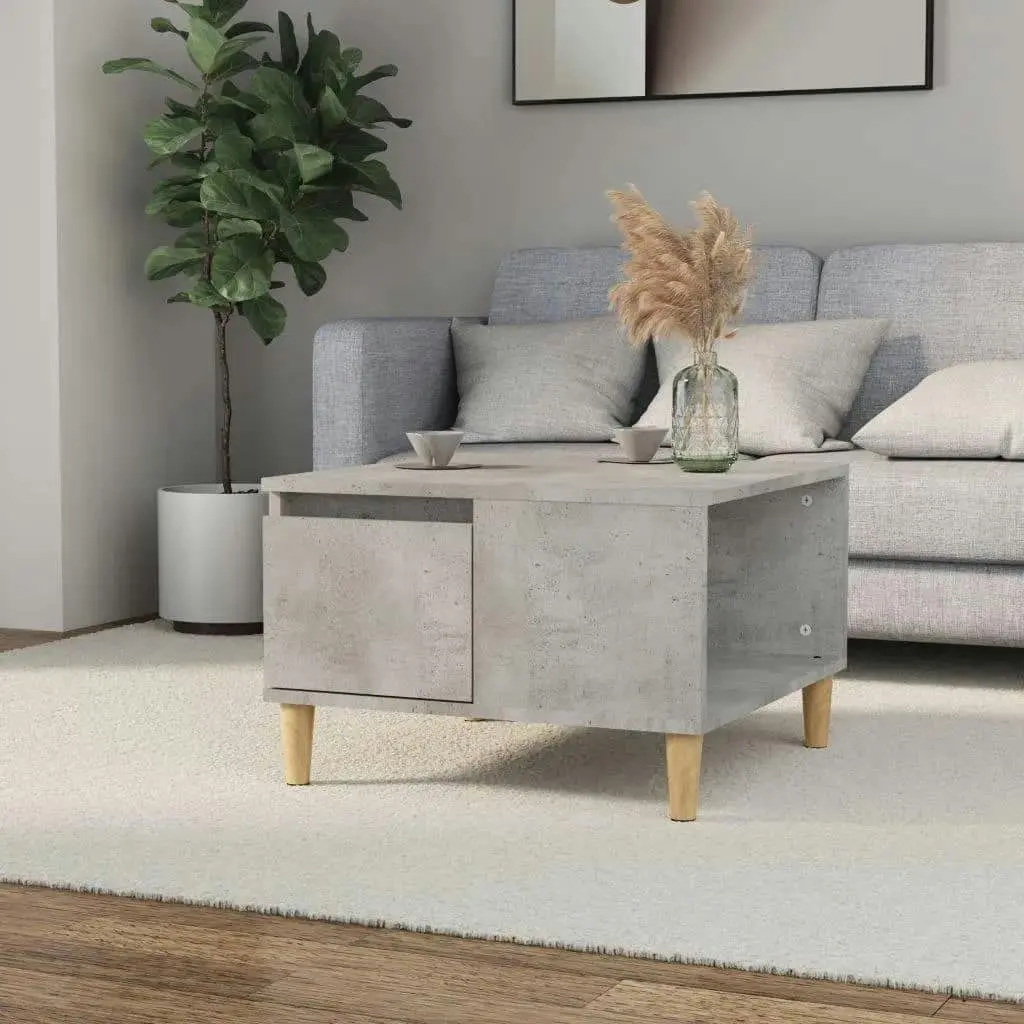 Coffee Table Concrete Grey 55x55x36.5 cm Engineered Wood 821080