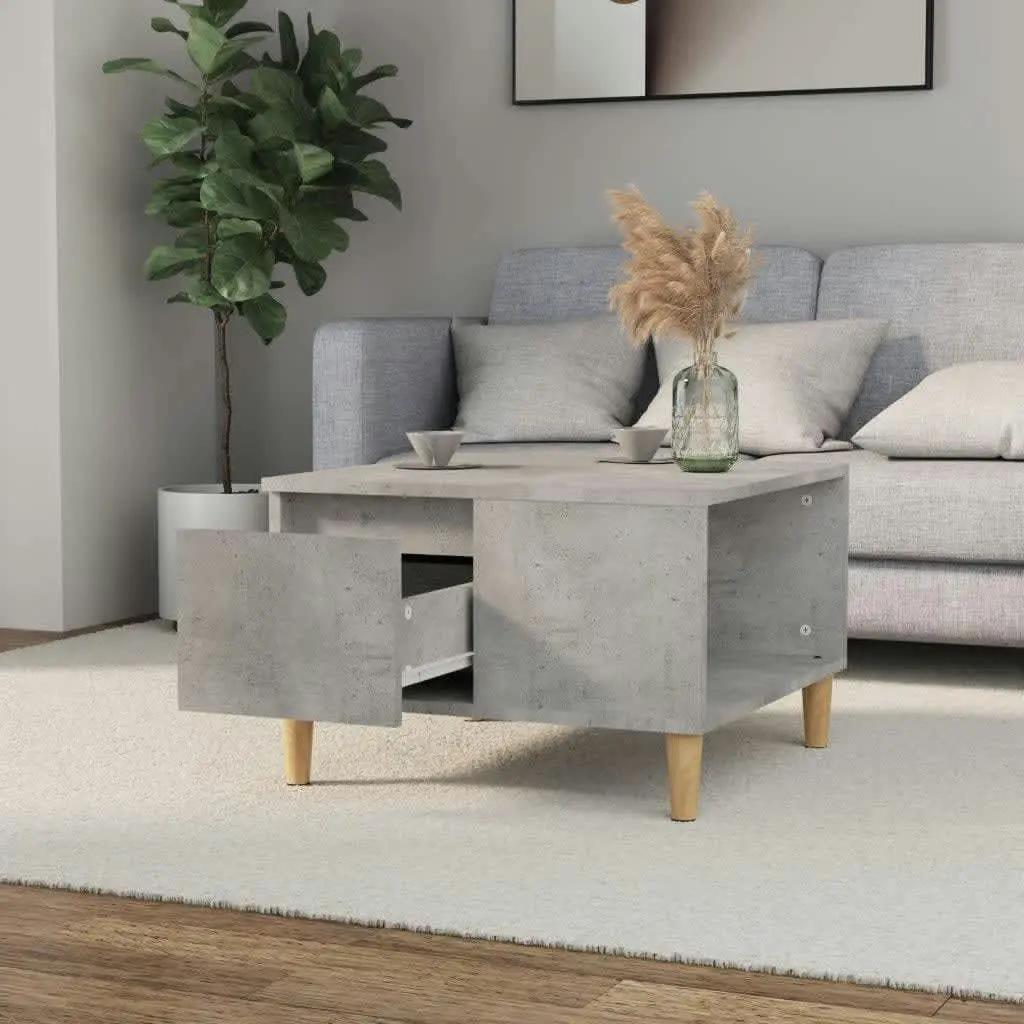 Coffee Table Concrete Grey 55x55x36.5 cm Engineered Wood 821080