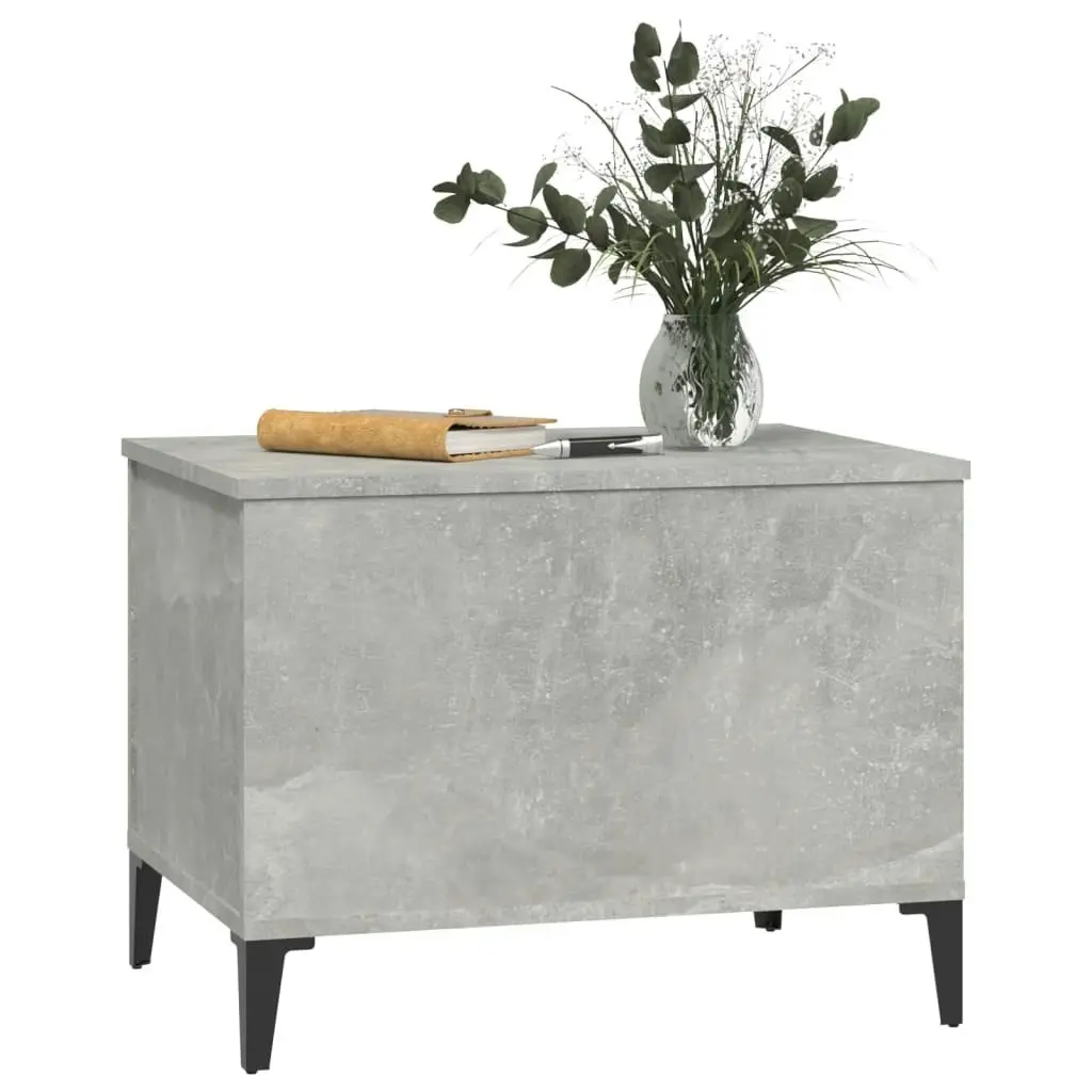 Coffee Table Concrete Grey 60x44.5x45 cm Engineered Wood 819576