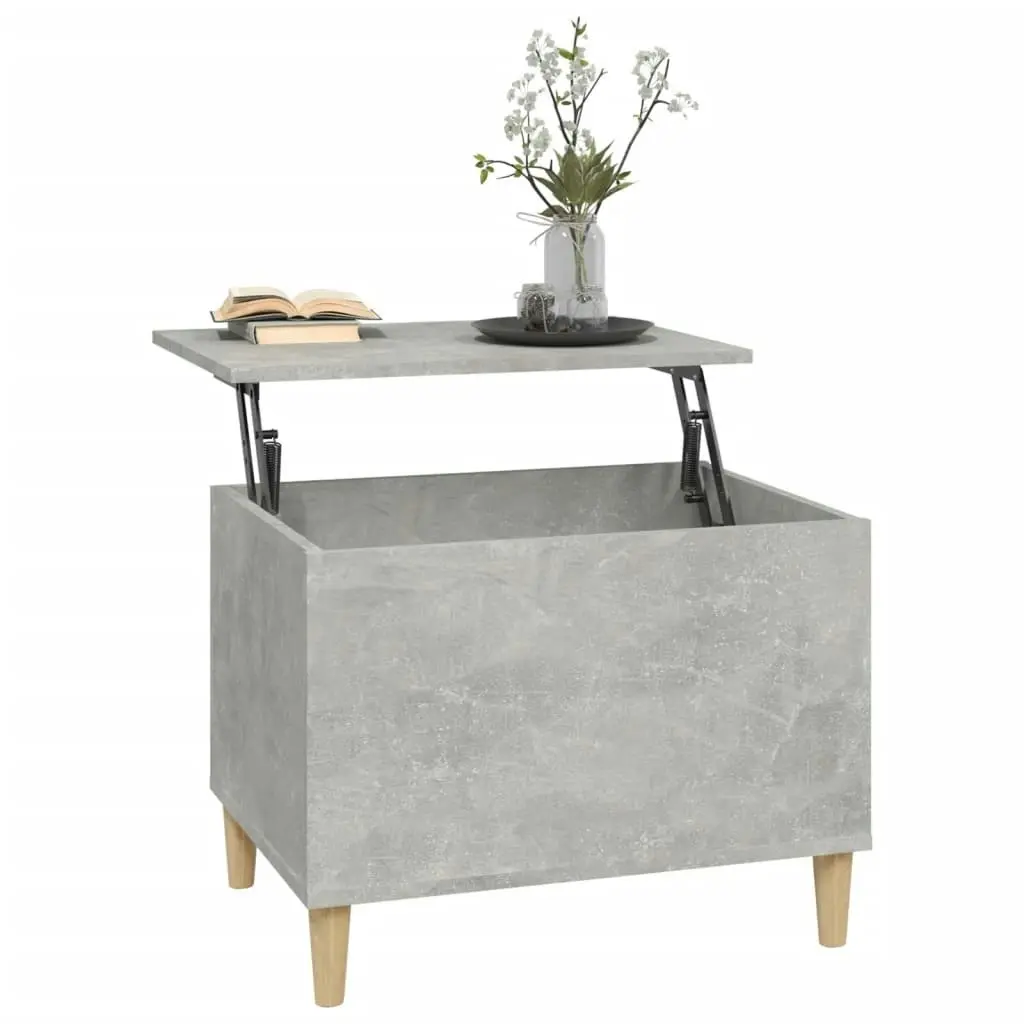 Coffee Table Concrete Grey 60x44.5x45 cm Engineered Wood 819568