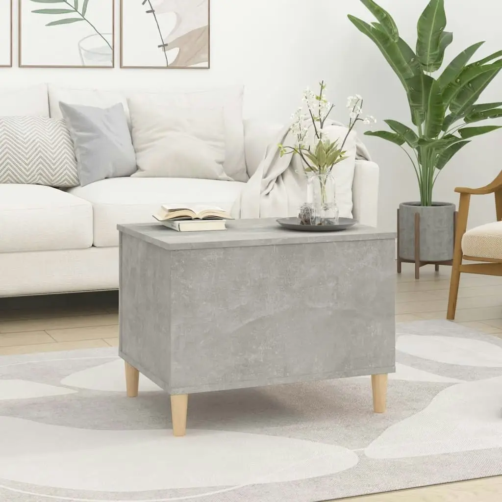 Coffee Table Concrete Grey 60x44.5x45 cm Engineered Wood 819568