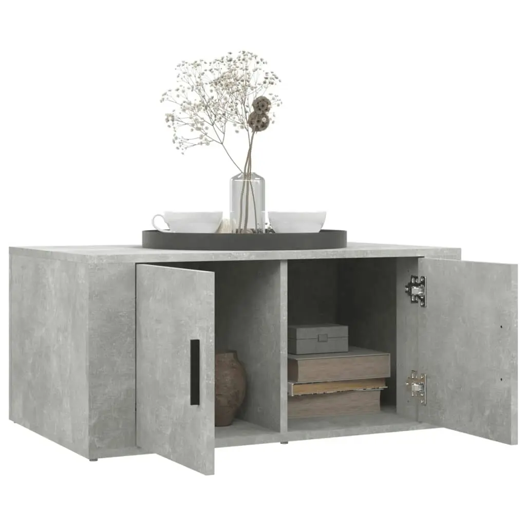 Coffee Table Concrete Grey 80x50x36 cm Engineered Wood 816516