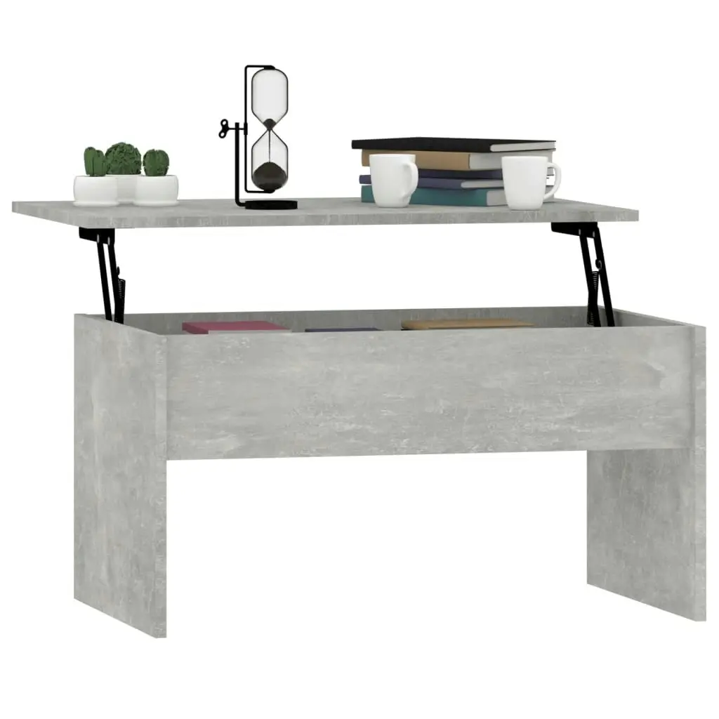 Coffee Table Concrete Grey 80x50.5x41.5 cm Engineered Wood 809642