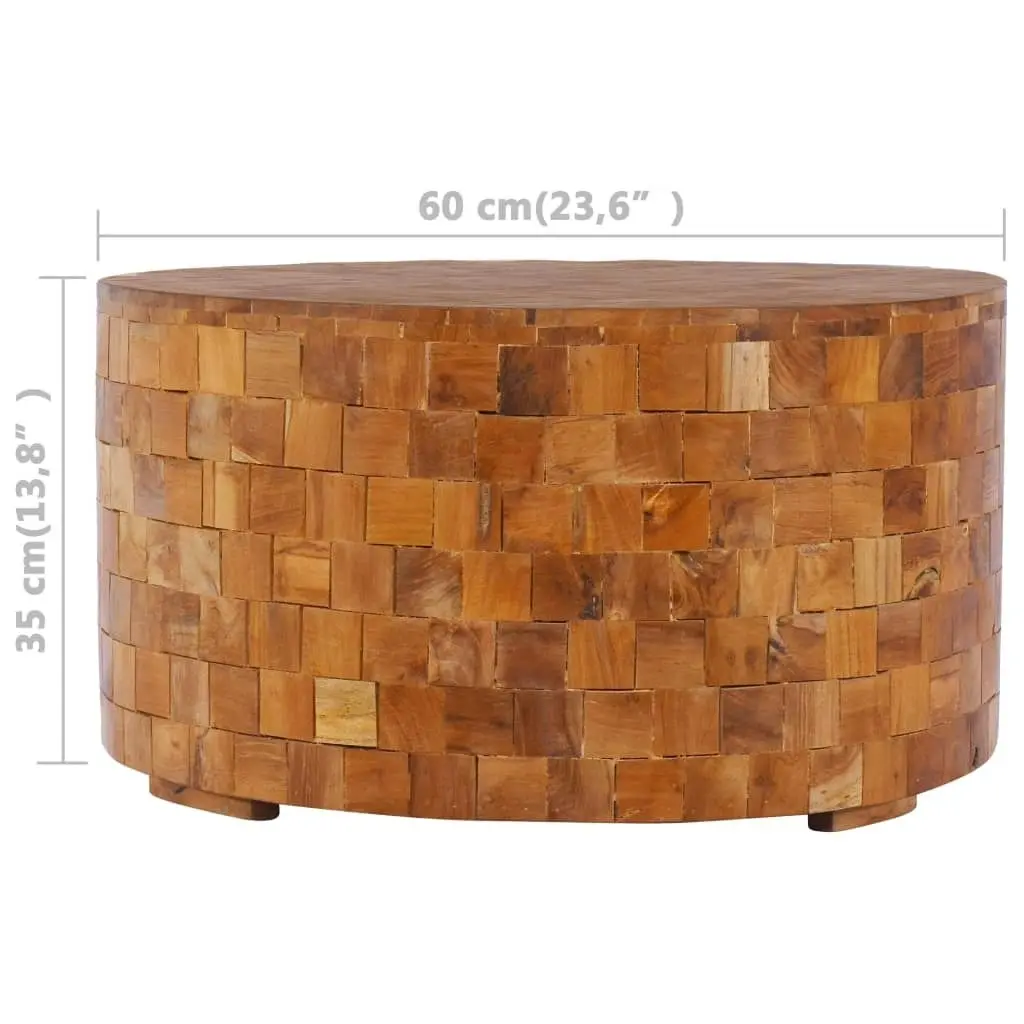 Coffee Table 60x60x35 cm Solid Teak Wood 288811