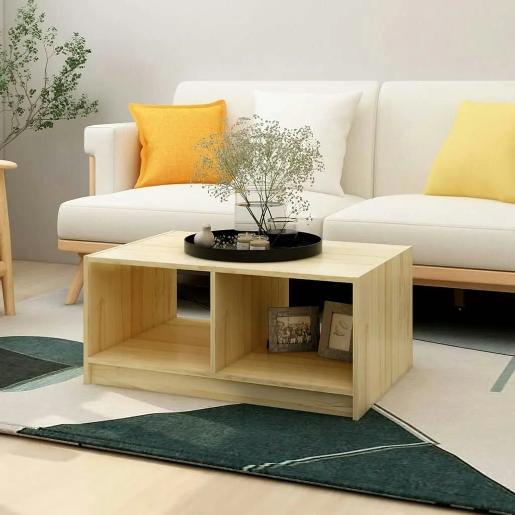 Coffee Table 75x50x33.5 cm Solid Pinewood 809906