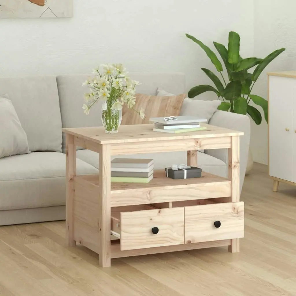 Coffee Table 71x49x55 cm Solid Wood Pine 820936