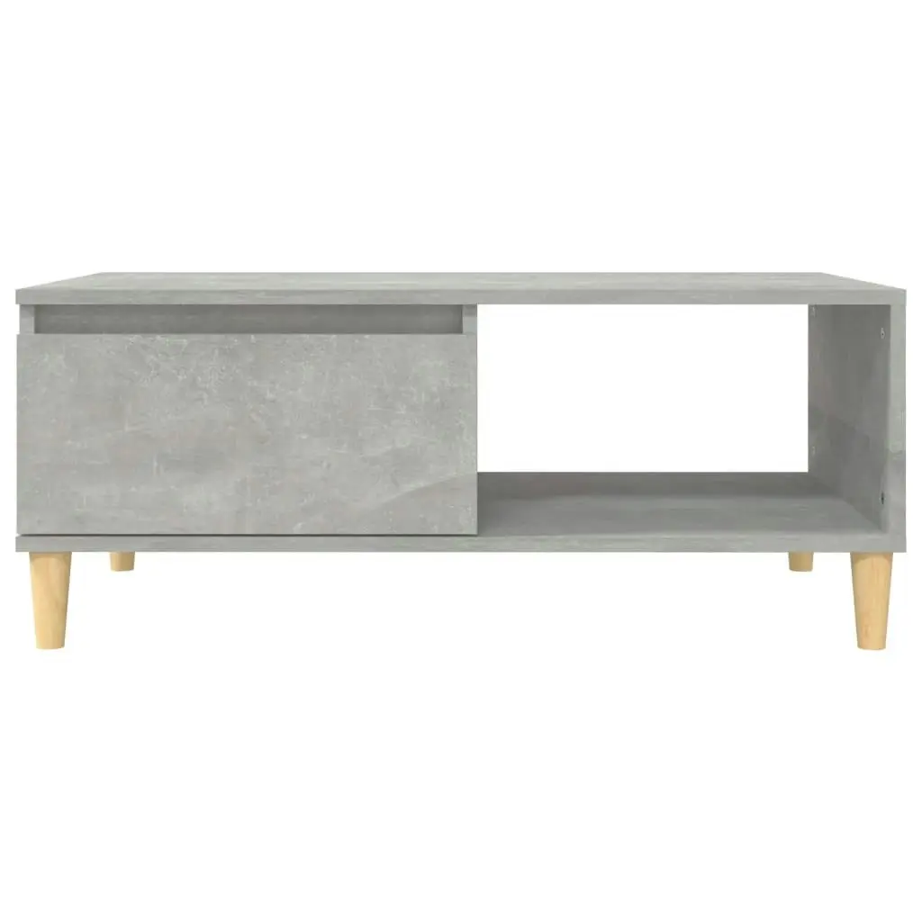 Coffee Table Concrete Grey 90x50x36.5 cm Engineered Wood 821048