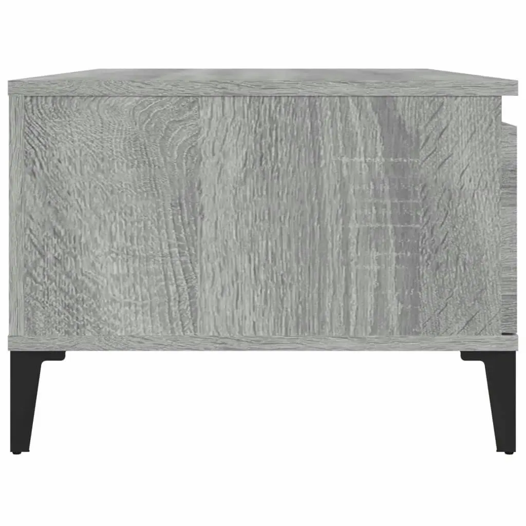 Coffee Table Grey Sonoma 90x50x36.5 cm Engineered Wood 821058