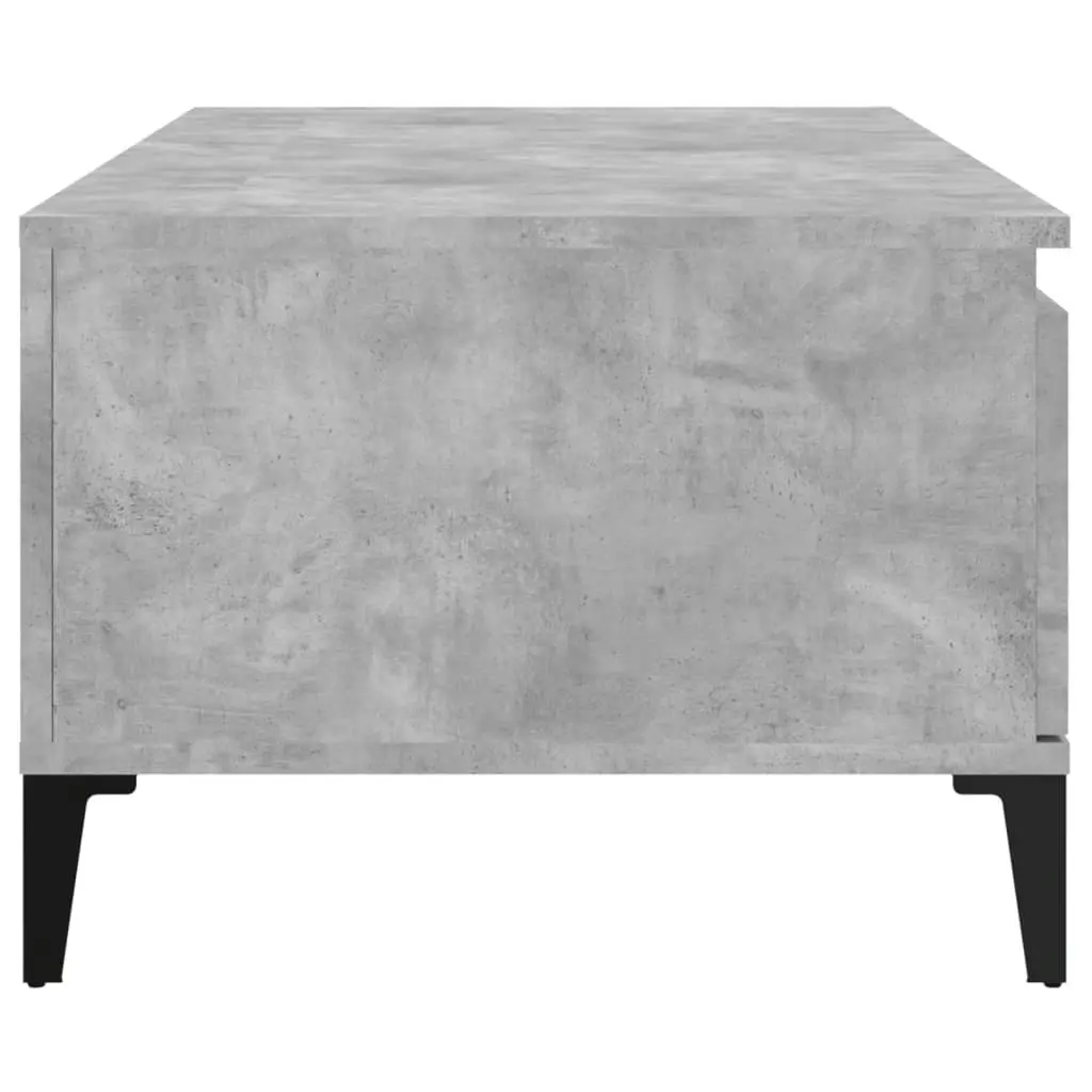 Coffee Table Concrete Grey 90x50x36.5 cm Engineered Wood 821120