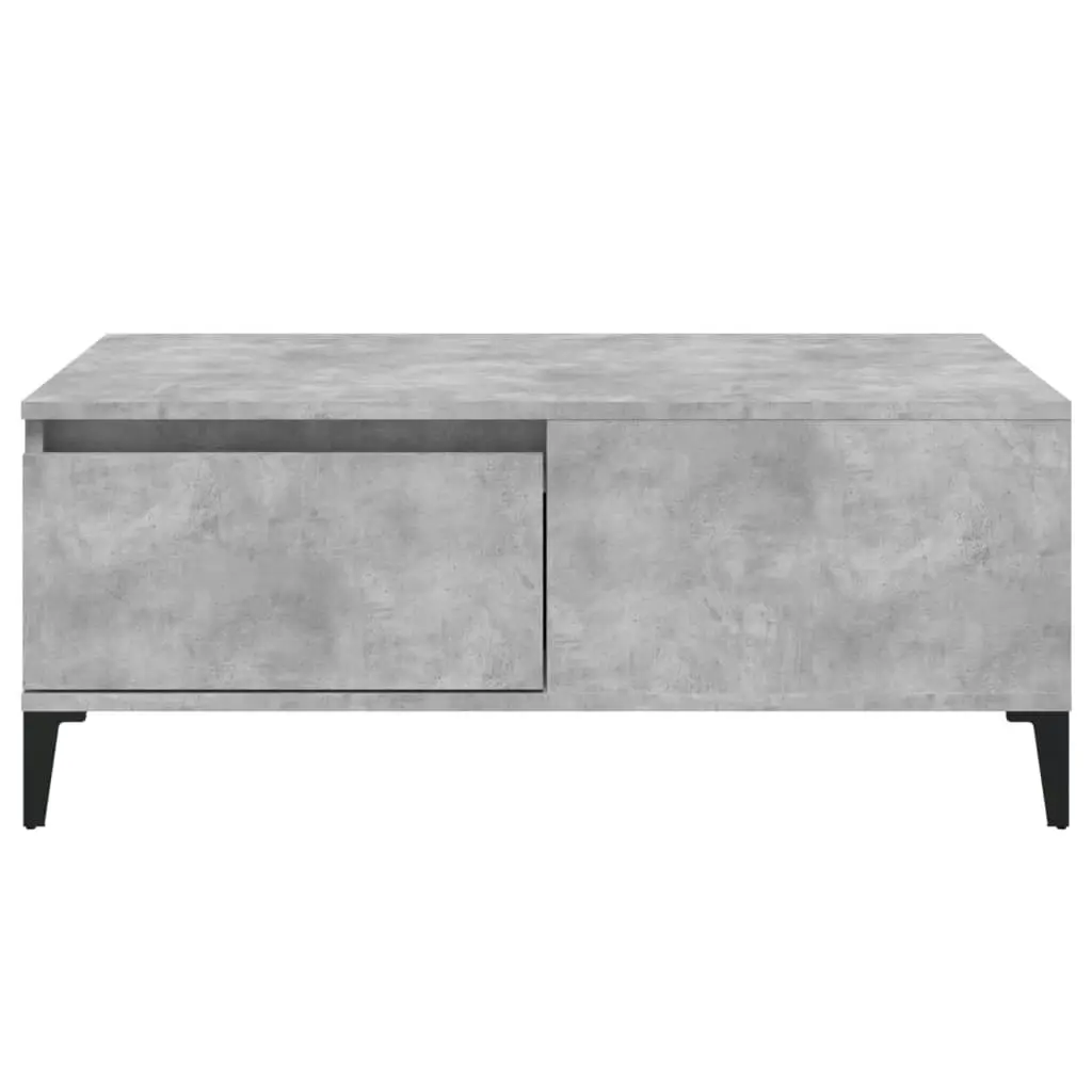 Coffee Table Concrete Grey 90x50x36.5 cm Engineered Wood 821120