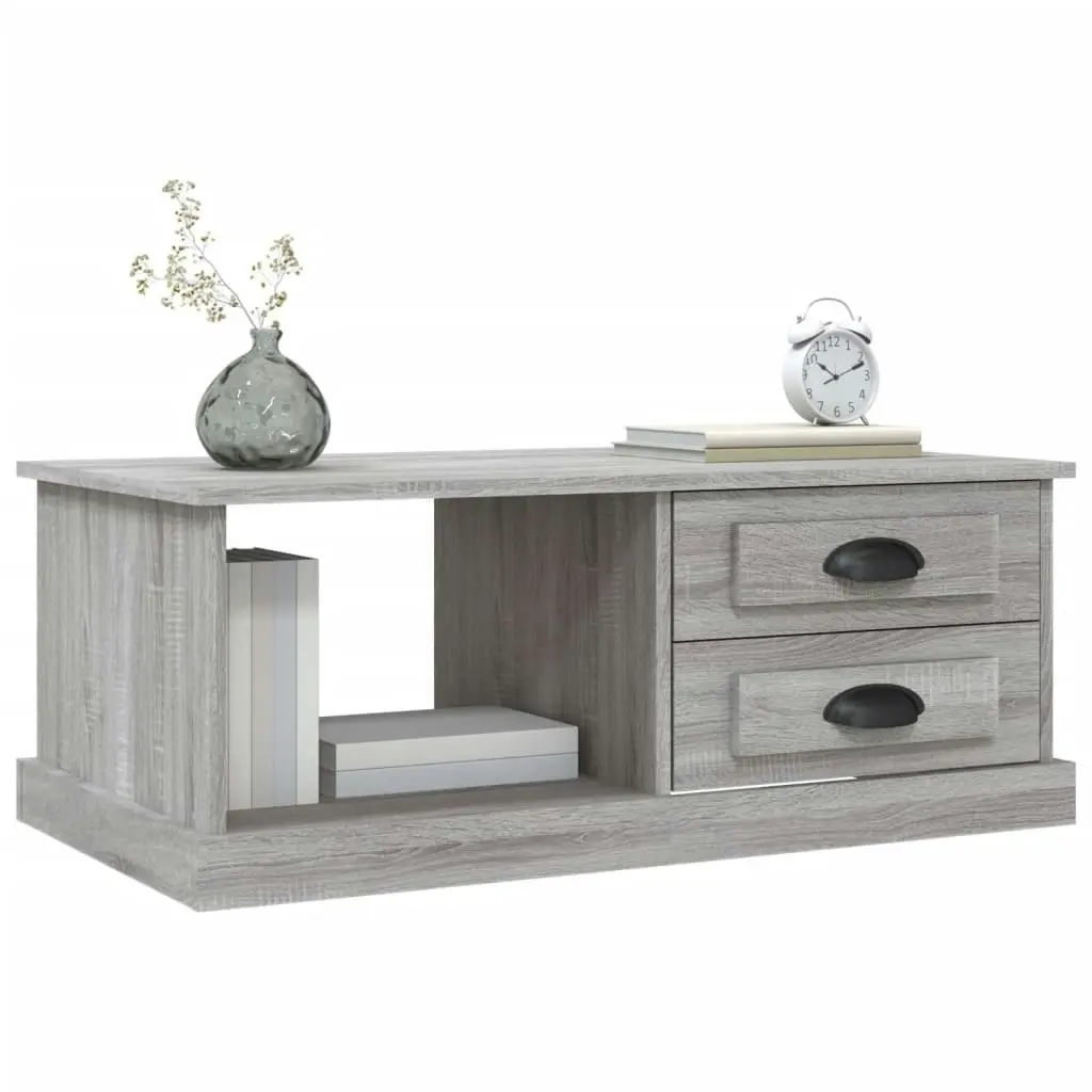 Coffee Table Grey Sonoma 90x50x35 cm Engineered Wood 816246