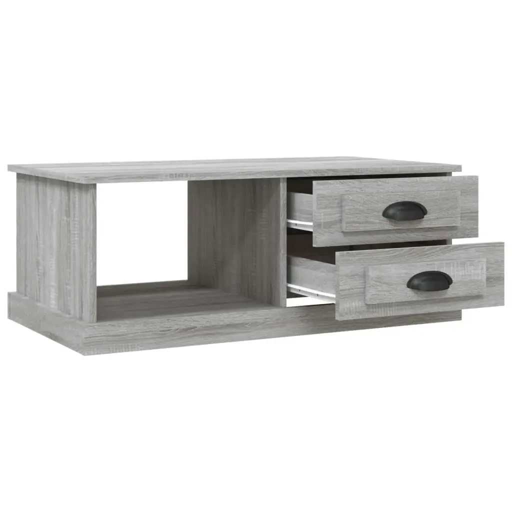 Coffee Table Grey Sonoma 90x50x35 cm Engineered Wood 816246