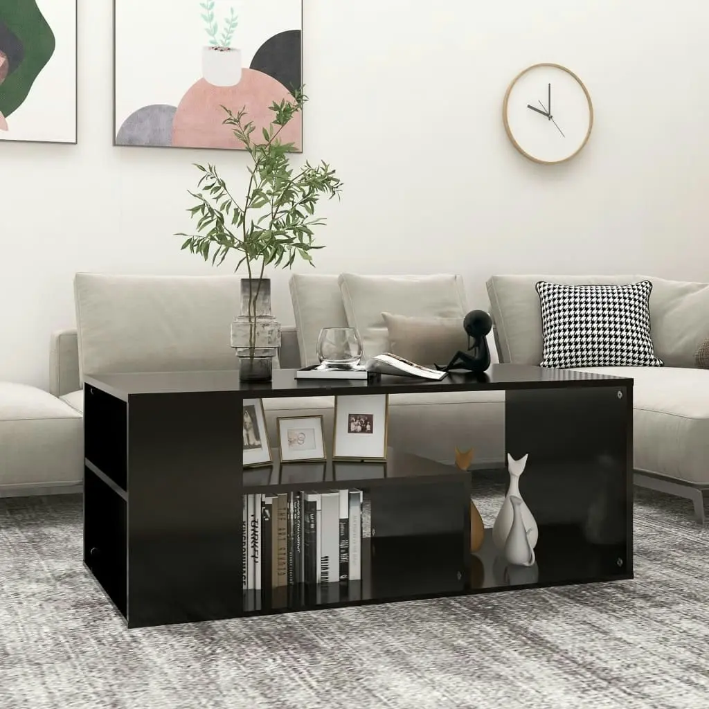 Coffee Table Black 100x50x40 cm Engineered Wood 806922