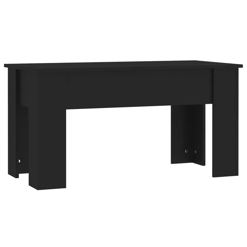 Coffee Table Black 101x49x52 cm Engineered Wood 809684