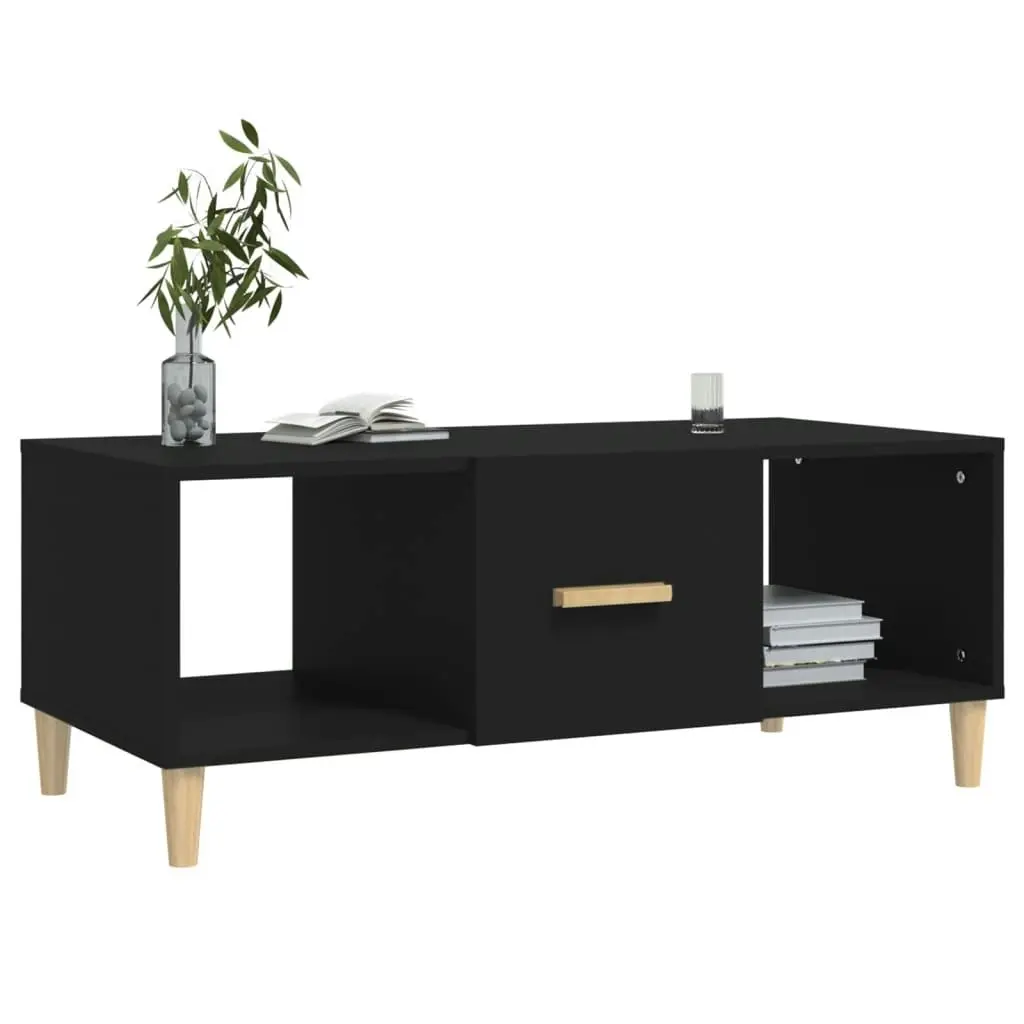 Coffee Table Black 102x50x40 cm Engineered Wood 812691