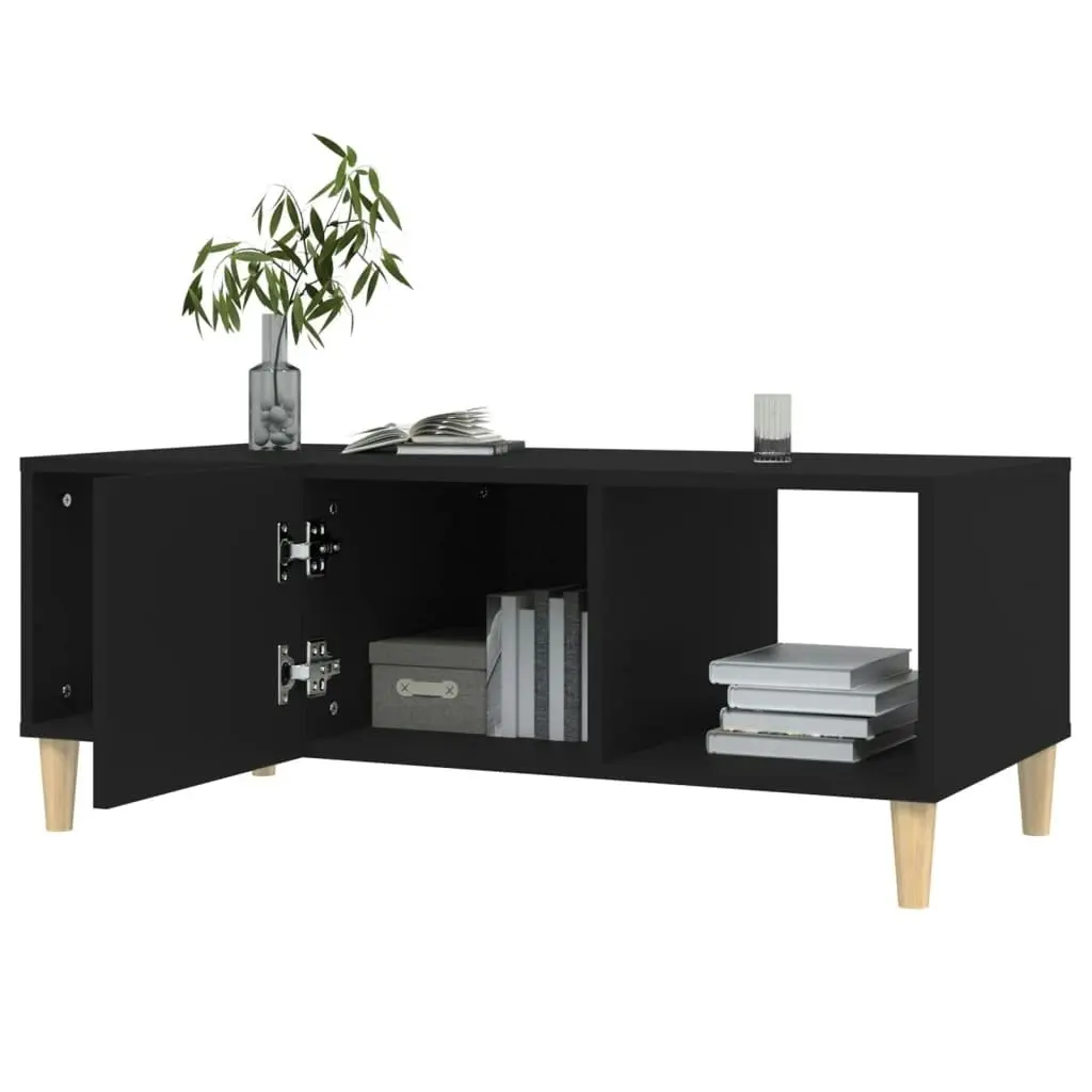 Coffee Table Black 102x50x40 cm Engineered Wood 812691