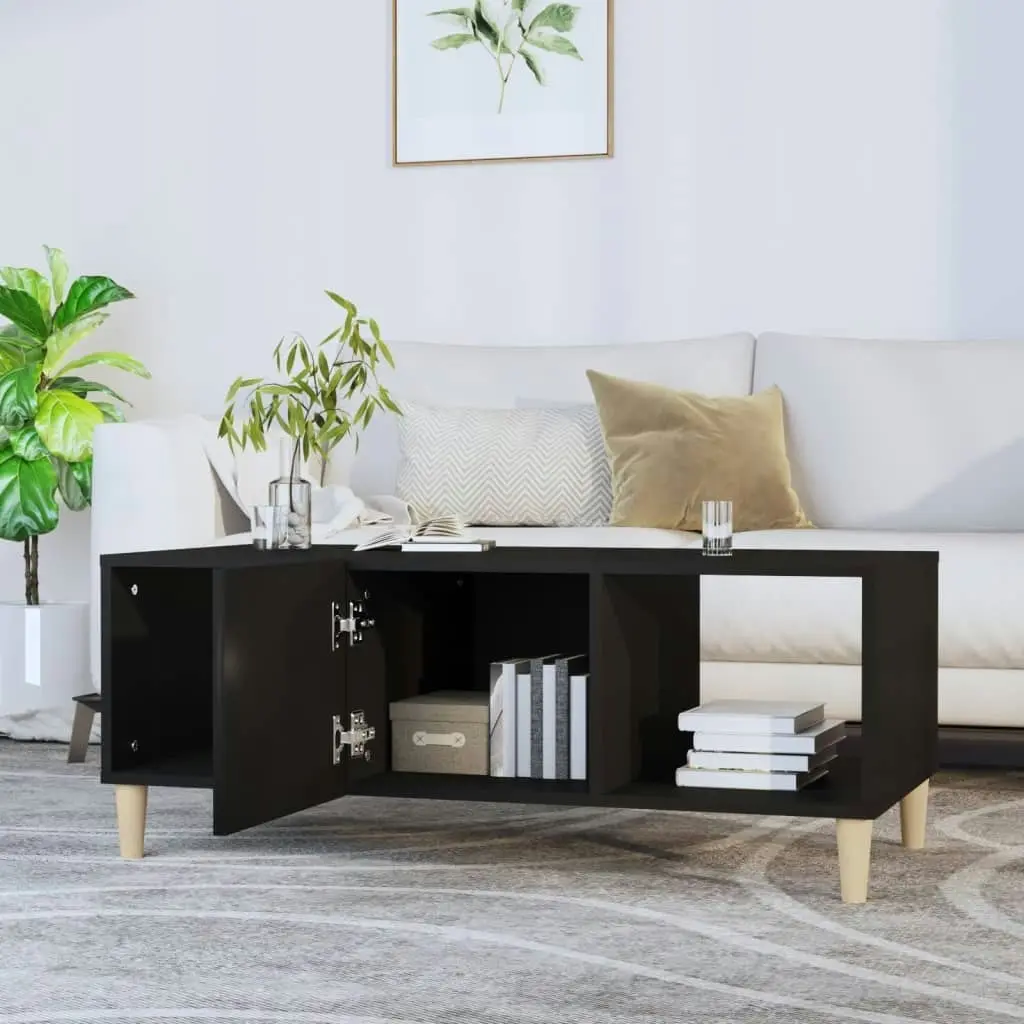 Coffee Table Black 102x50x40 cm Engineered Wood 812691